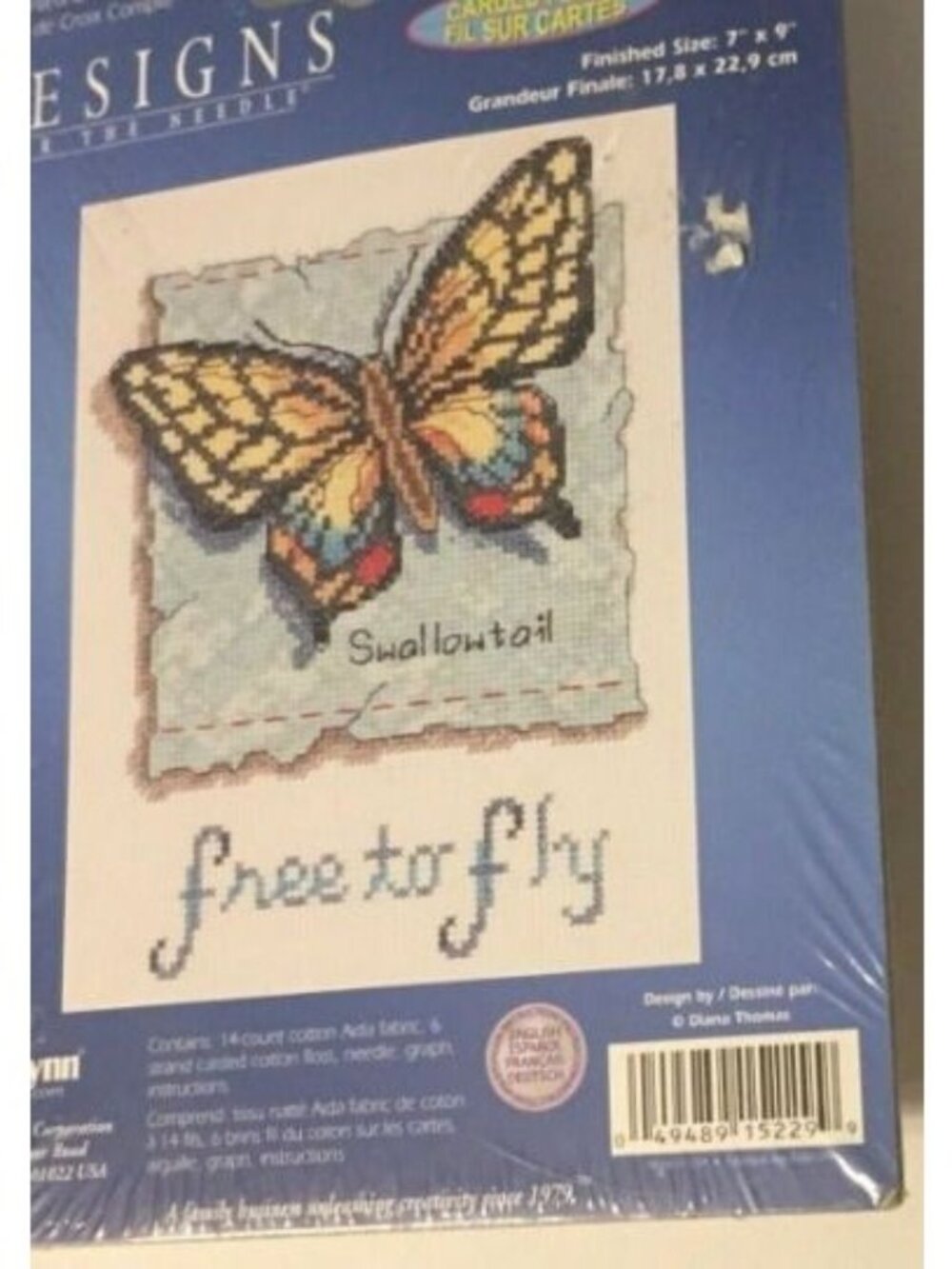 Cross Stitch Kit Janlynn Needlecraft Designs For The Needle Free to Fly Counted